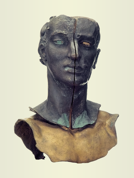 Sculpture, title: Self-portrait 2