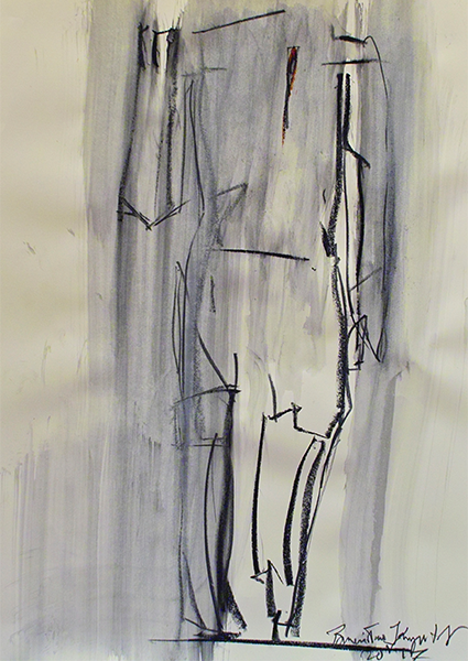 Drawing, title: I'm Standing