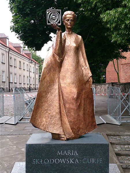 Rzeźba, tytuł: Maria Skłodowska-Curie